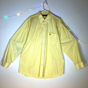 Nantucket Yellow Striped Long Sleeve Oxfort.